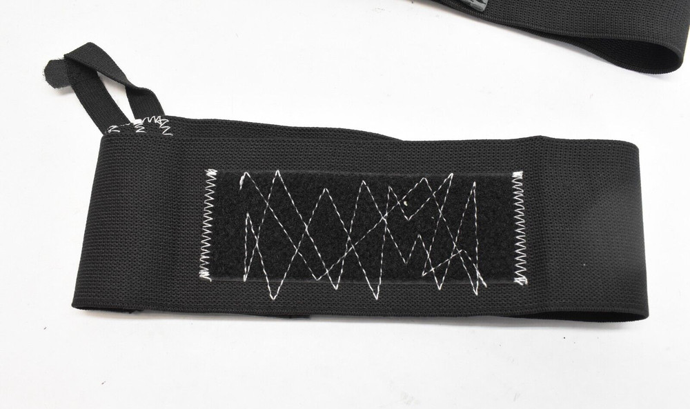 NOCO Conformity Wrist Wraps Black Dark Grey Hook & Loop Stretch Material