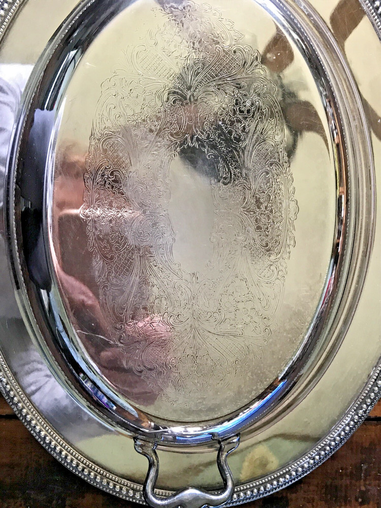 Vintage Silver Plate Oval Covered Server 12” x 9.25” x 2” High Glastonbury