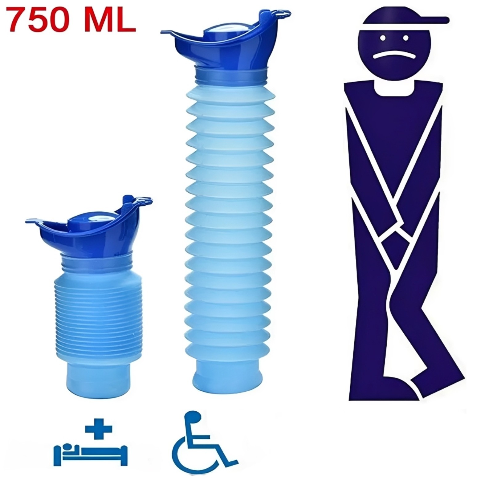 Male Female Portable Urinal Travel Camping Car Toilet Pee Bottle Emergency Kit