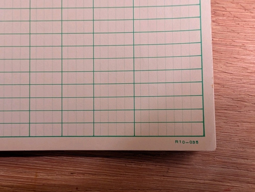 ONE (1) IBM Cobol Coding Form Program Sheet 1970's Form R 10-035