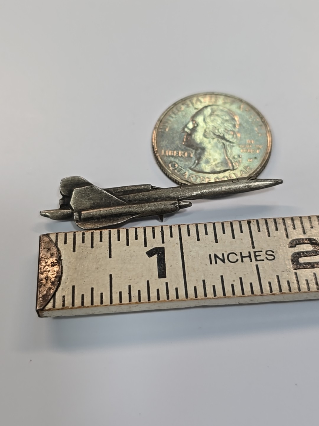 SR-71 Blackbird Tie Tack Lapel Pin Gray Color