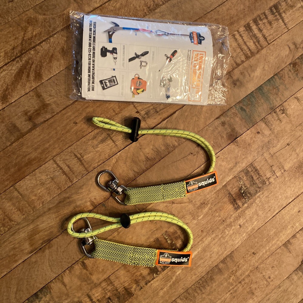 2 Ergodyne Squids  Tool Lanyard w/ Single  Adjustable Loop End