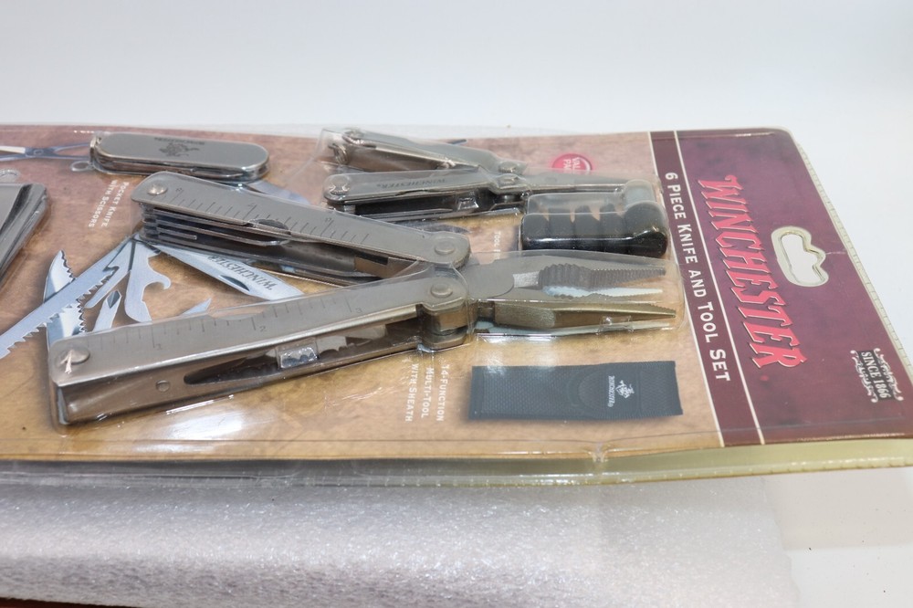 Winchester 6 Piece Knife & Tool Set Bits, Multi-Tools, Pocket Knives