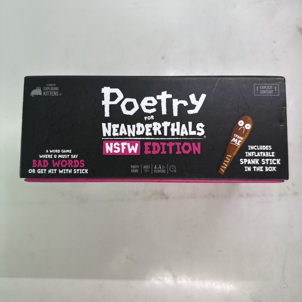 Poetry for Neanderthals NSFW Edition by Exploding Kittens Card Games New
