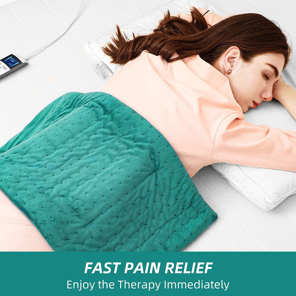 LCD Digital Controller Extra Large Heating Pads with Auto Shut Off for Back Pain