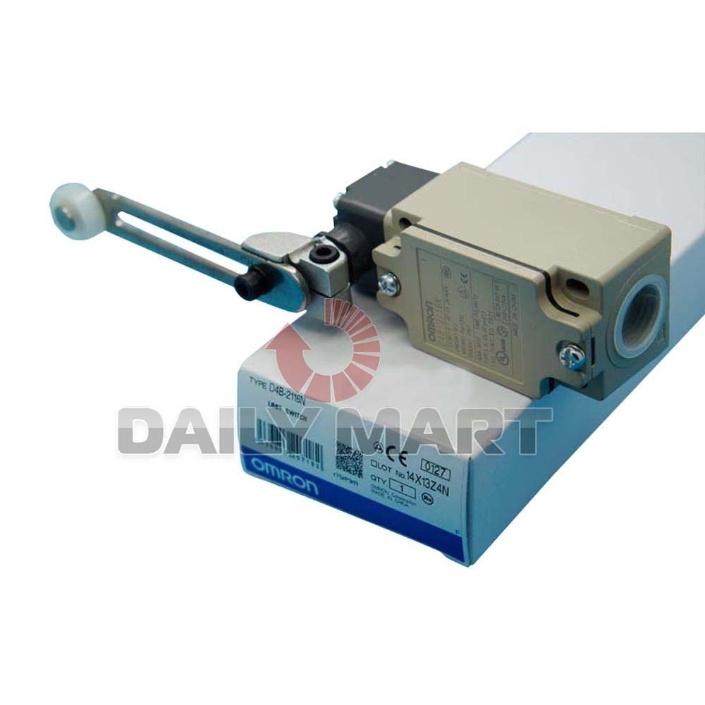 OMRON-D4B-2116N SPDT-DB 10A 120V LIMIT SWITCH PLC MODULE NEW