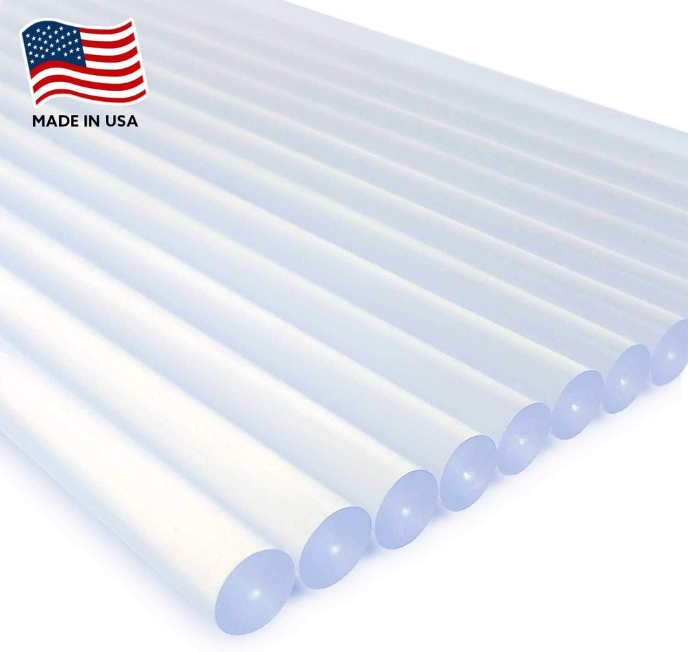 AdTech Hot Glue Sticks 10" Full Size, Clear, 24 SINGLE PACK, Clear