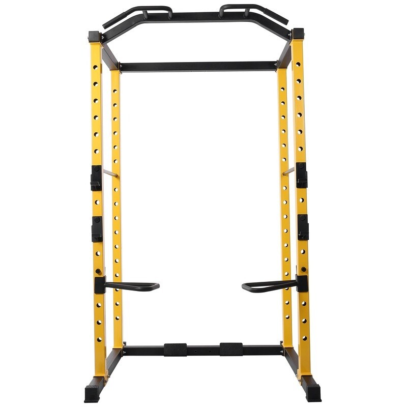 Adjustable Power Cage 1000lb Capacity Multi Function Rack W/ Lat Pull Down New
