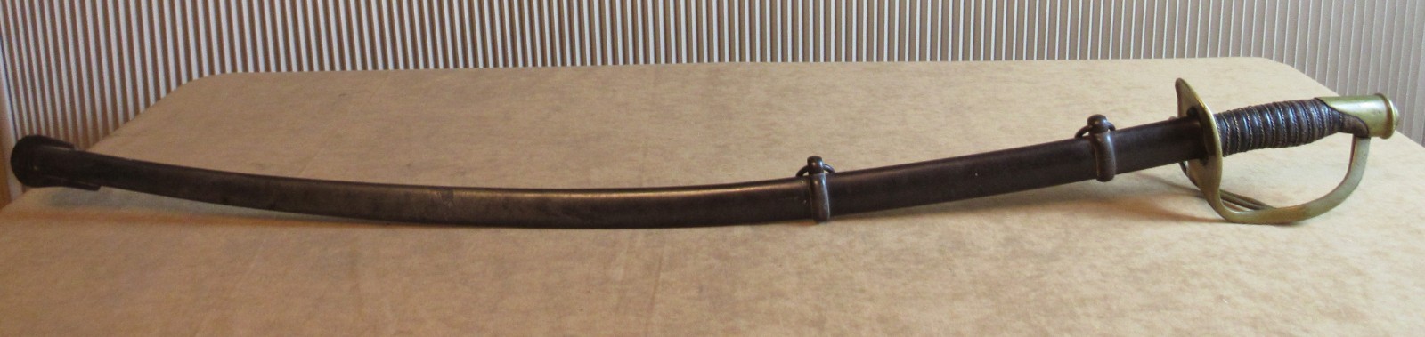 Civil War original Ames 1864 M 1860 Cavalry Saber Sword with Scabbard