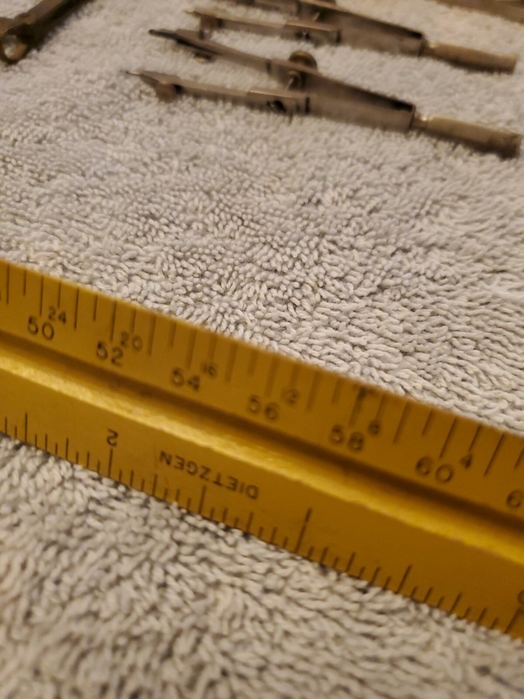 Assortment Of Drafting/measuring Tools From An Auction