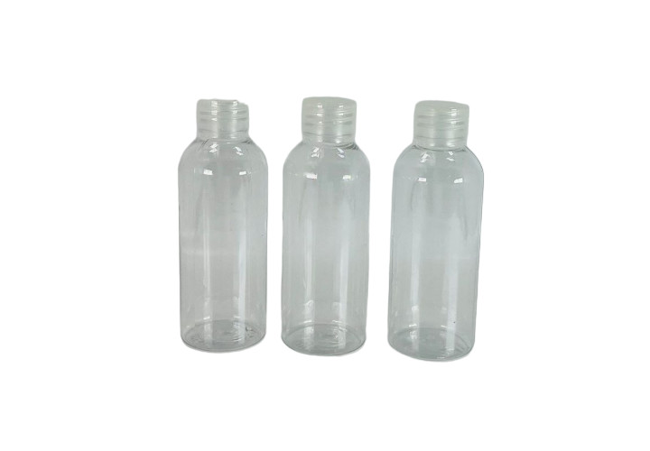 Refillable Plastic Squeeze Bottles with Flip Caps | Clear | 3 Pack