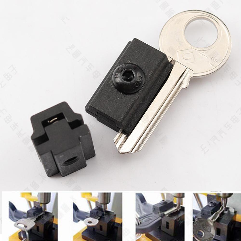 New Key Clamp 2PC Vertical Fixture Tooth Opening Locksmith Double-side
