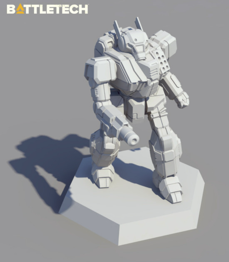 Battletech Valkyrie Mech + Pilot Cards Command Lance IS Kickstarter Catalyst