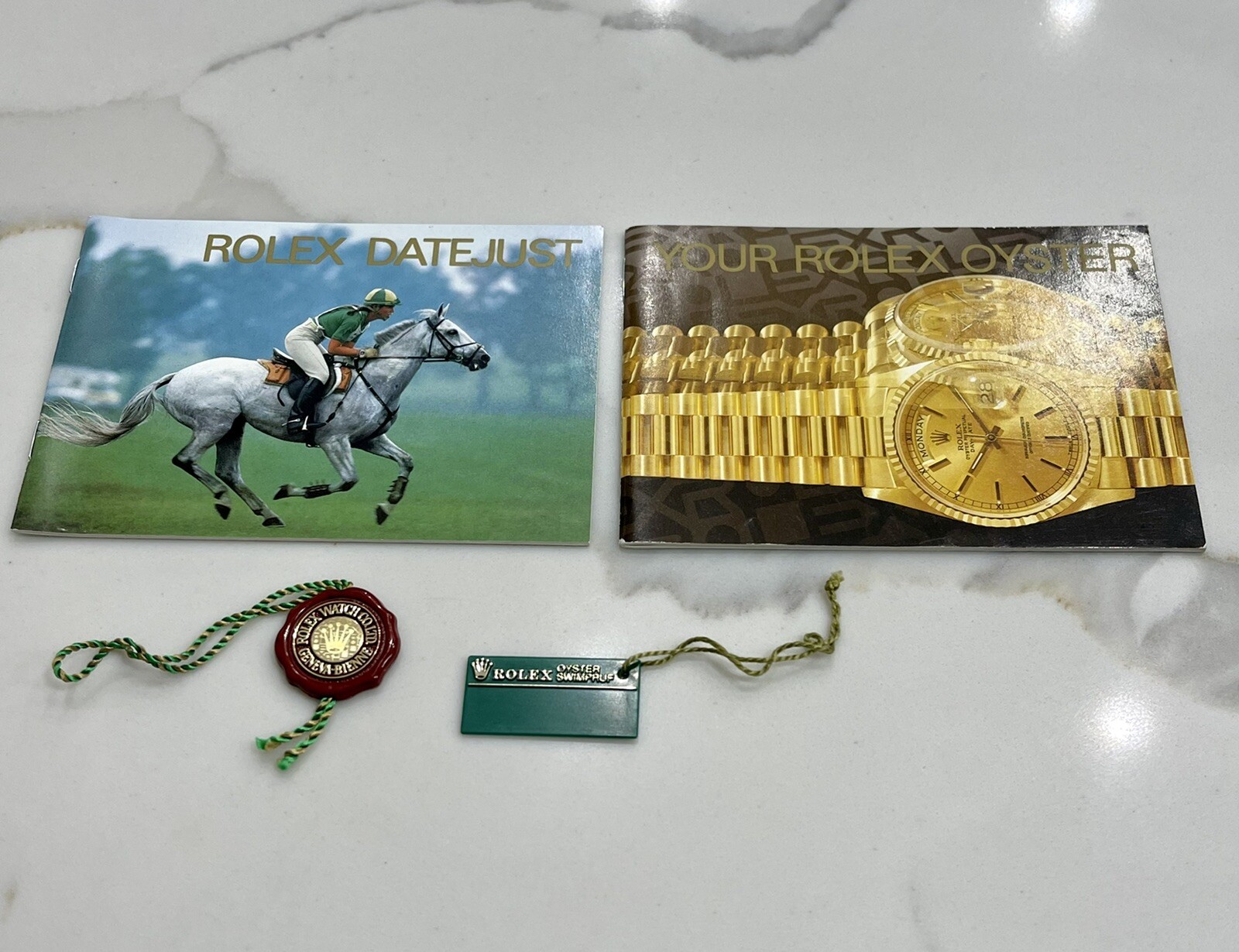 Authentic Vintage Rolex Datejust Booklet Manual FULL SET  Tags Your Oyster Book