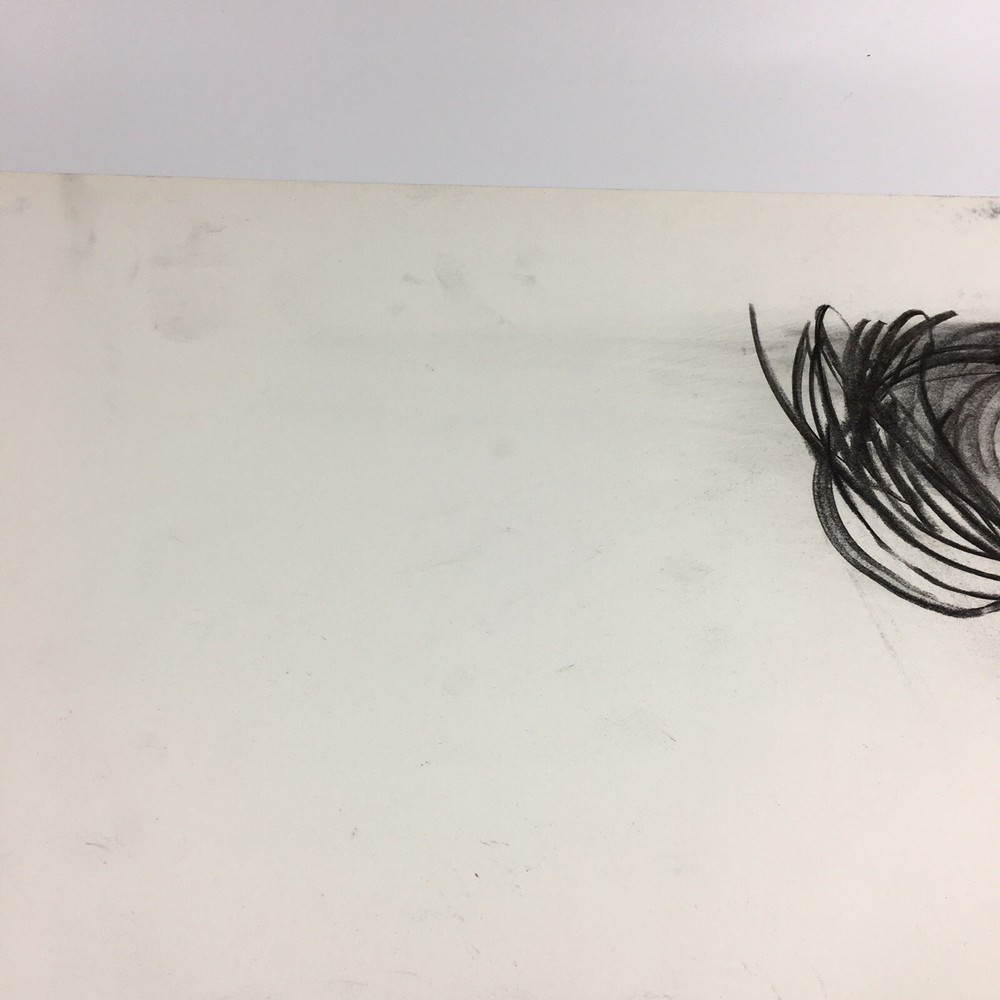 Kip Gresham Unsigned Original Charcoal Drawing Gymnast Curwen Archive #4