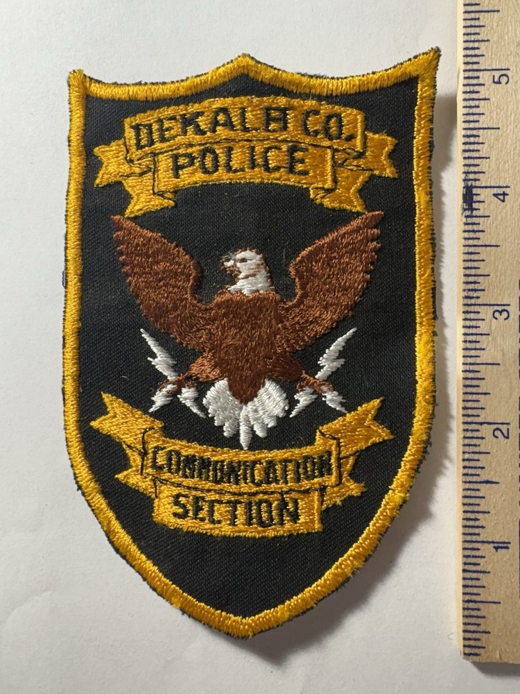 Dekalb County Police Communication Section Patch ~ RARE