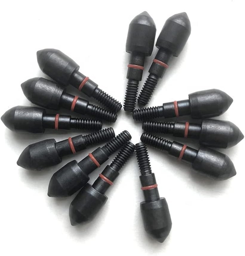 High Precision Archery Field Points - 12 Durable Alloy Tips for Crossbows & Bows