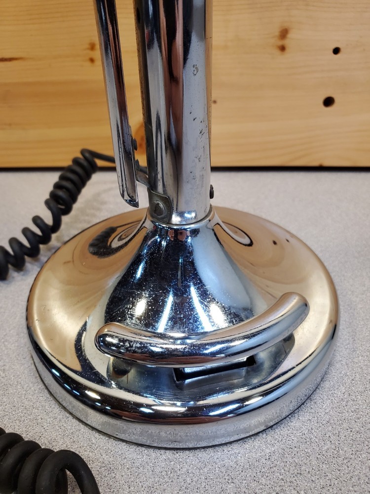 Vintage Astatic Silver Eagle Lollipop Microphone Mic, CB Ham Desktop, Untested