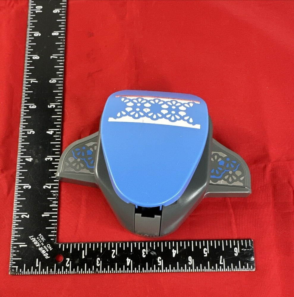 Border Punch Oval Interlock Decorative Crafts Blue Case Raindrop Co.