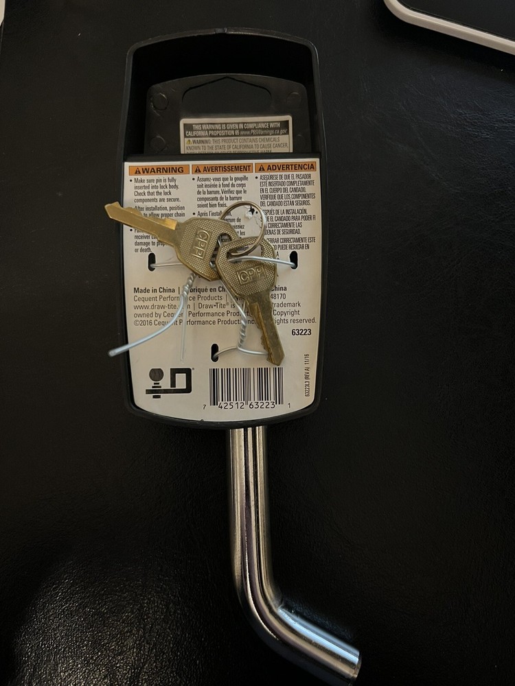 Draw Tite Receiver Lock 63223