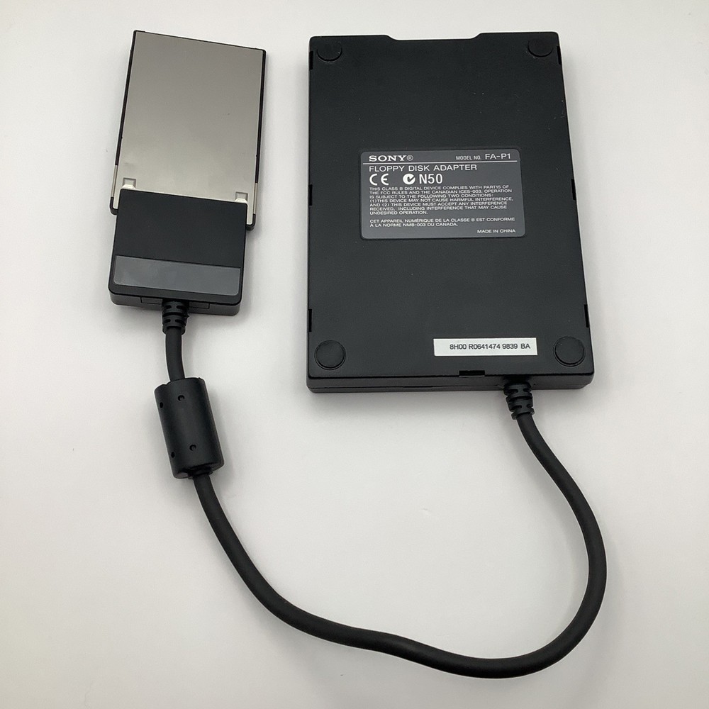 Sony FA-P1 External Floppy Disk Drive With PCMCIA Adapter