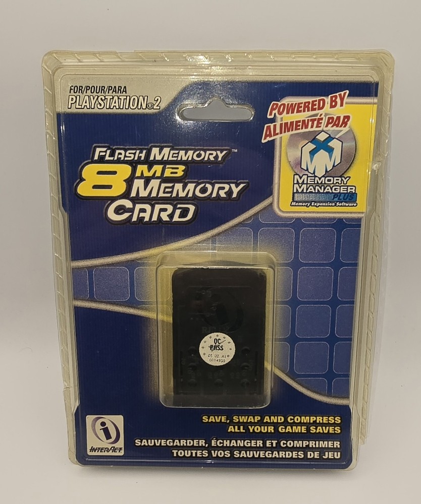 PlayStation 2 8Mb Flash Memory Card NIP -1729