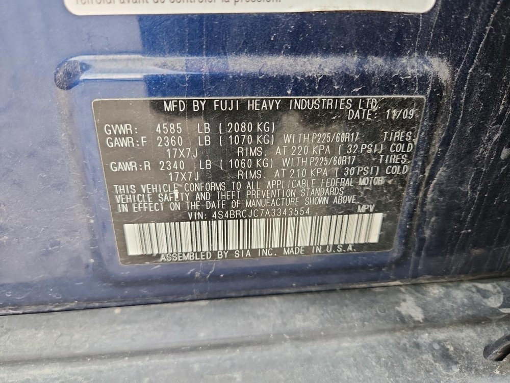 Used A/C Selector Switch fits: 2010 Subaru Legacy automatic temperature control