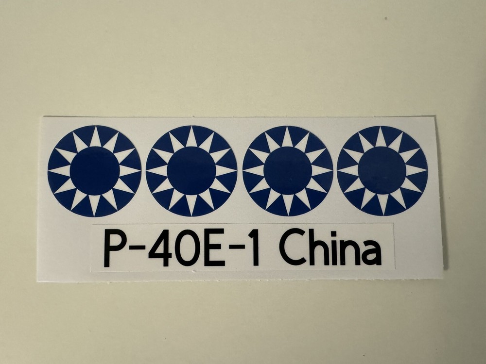P-40E-1 China Sticker Set (Reproduction)
