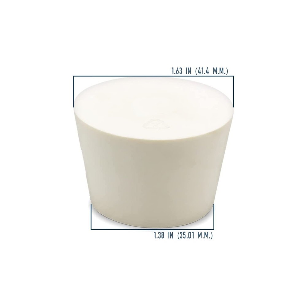 Solid Rubber Stopper #8 - 4 Pack - Carboy Bung