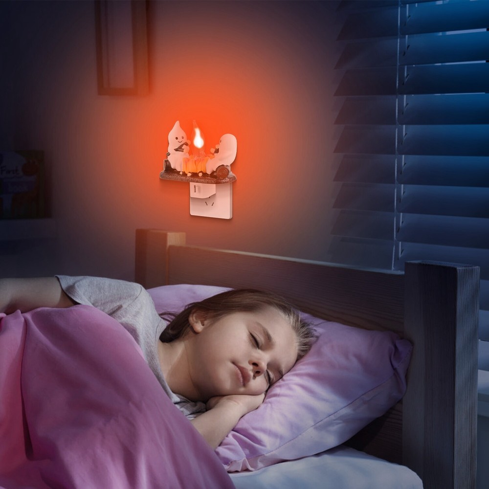 Campfire Flickering, Ghosts Campfire Flicker Flame Halloween Nightlight