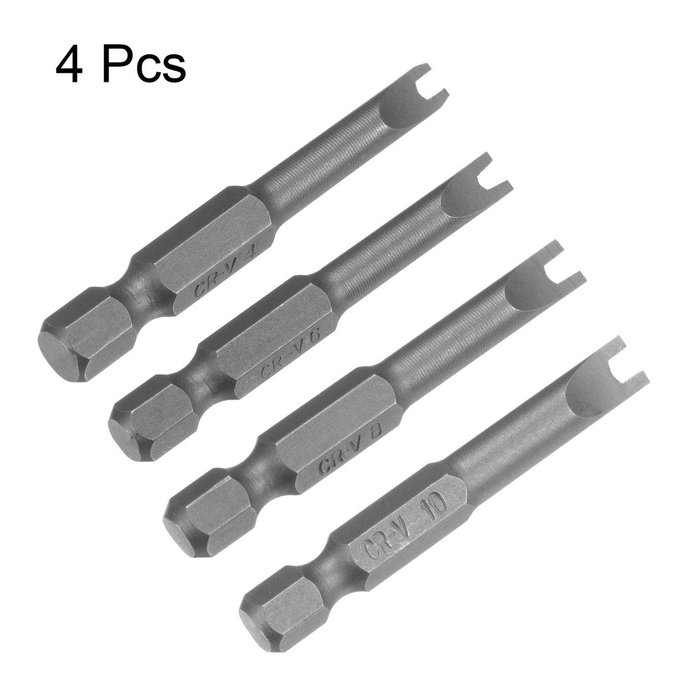 4 Pcs Magnetic U4 U6 U8 U10 Tip U-shaped Spanner Screwdriver Bits Tool