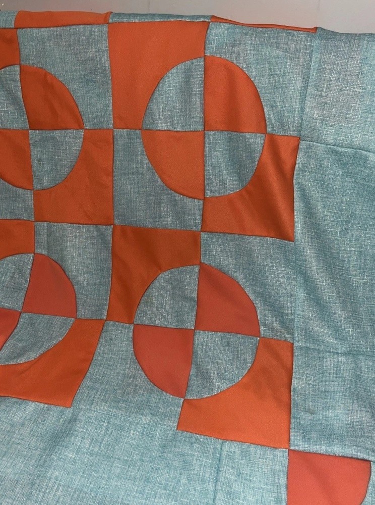 Vintage 83x70in Handmade Patchwork Quilt Starter
