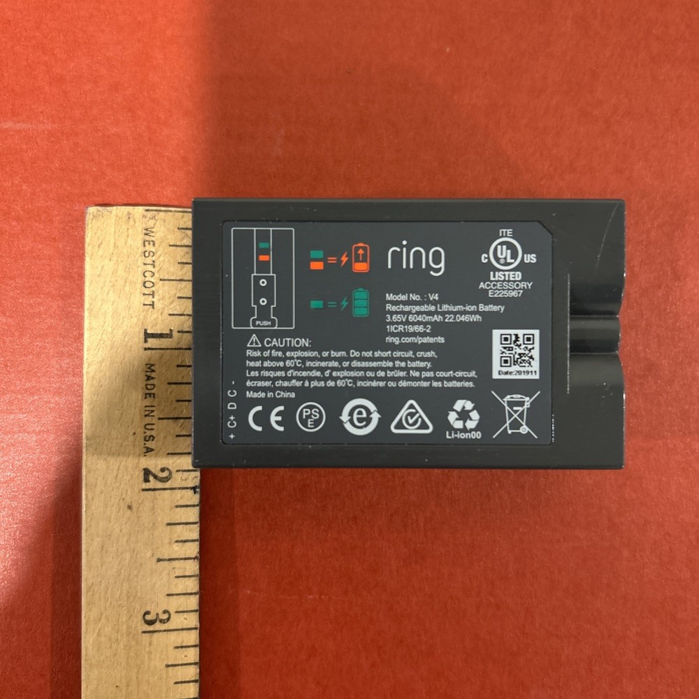 Ring Doorbell Battery Model V4 Used Working