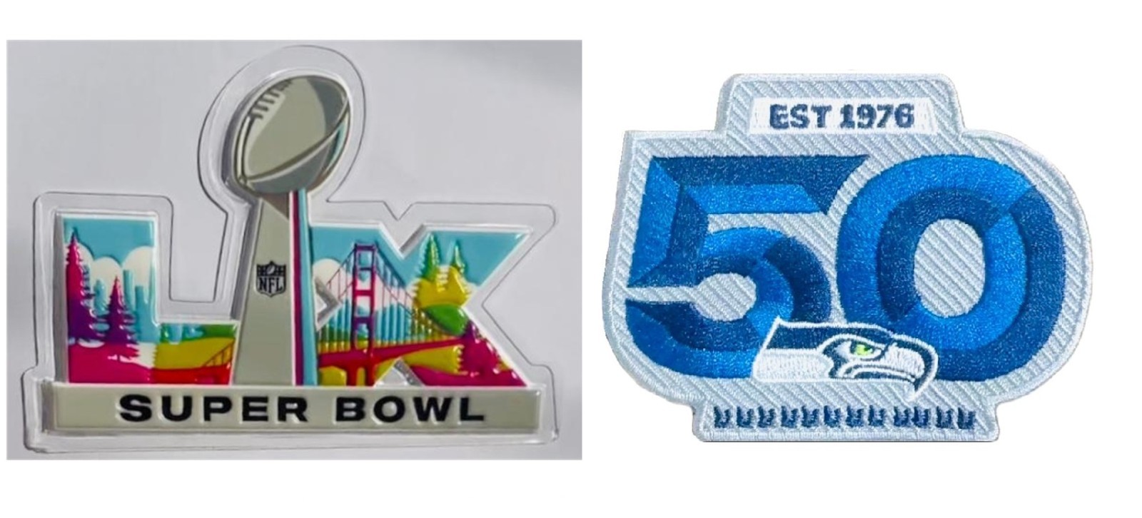 Seahawks 50th Anniversary And The Plastic Patch 2 Patches