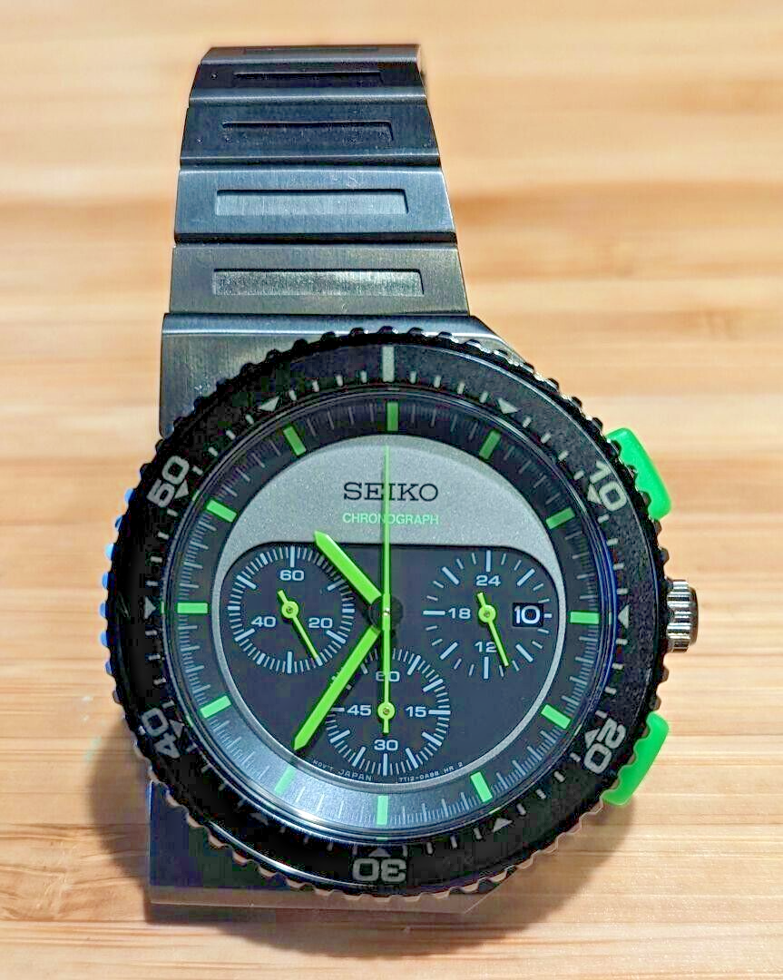 Used SEIKO Giugiaro Design 30th anniversary Black Green with serial number
