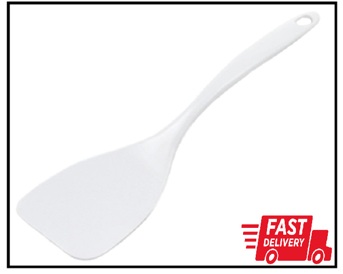 Chef Craft Basic Melamine Spatula/Turner, 11.25 inch, White