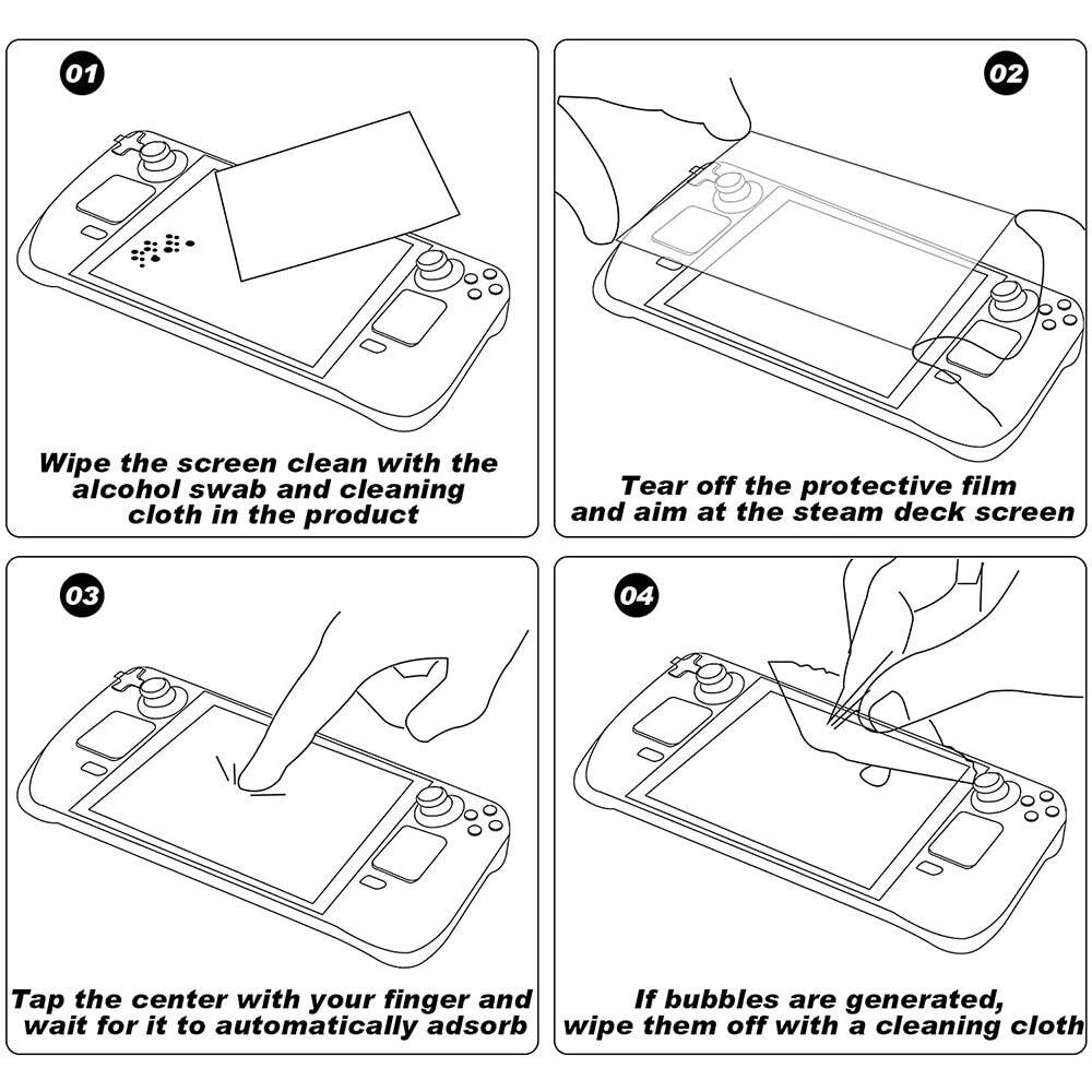2PCS Logitech G Cloud Gaming Handheld Console Tempered Glass Screen Protector