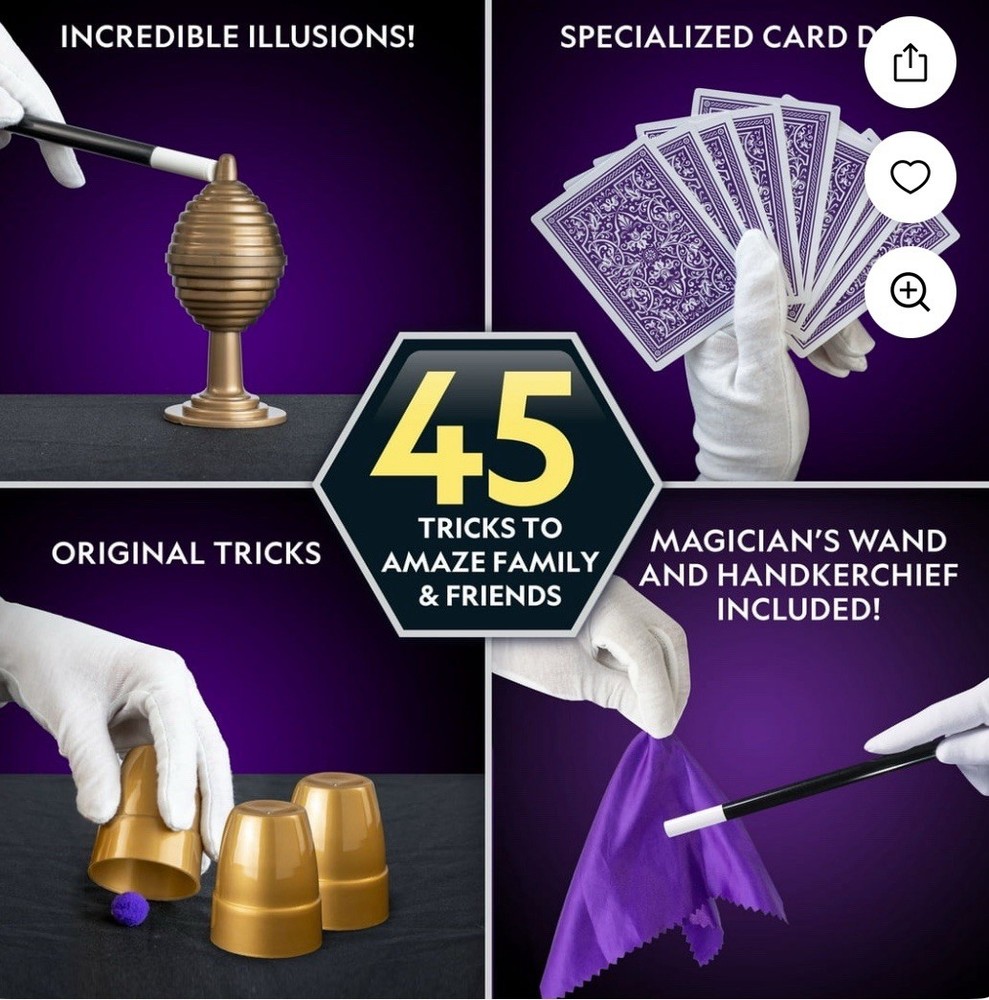 NEW Stem-National Geographic MAGIC SET- 45 Magic tricks & Online Tutorial Video!