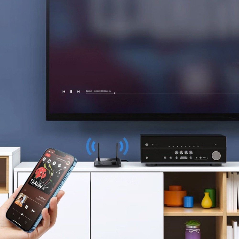 1* Bluetooth 5.3 Receiver With two way interface supports plug and play
