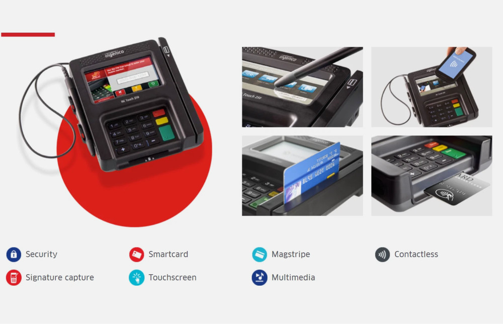 Ingenico ISC250 Touch Payment Terminal - Black