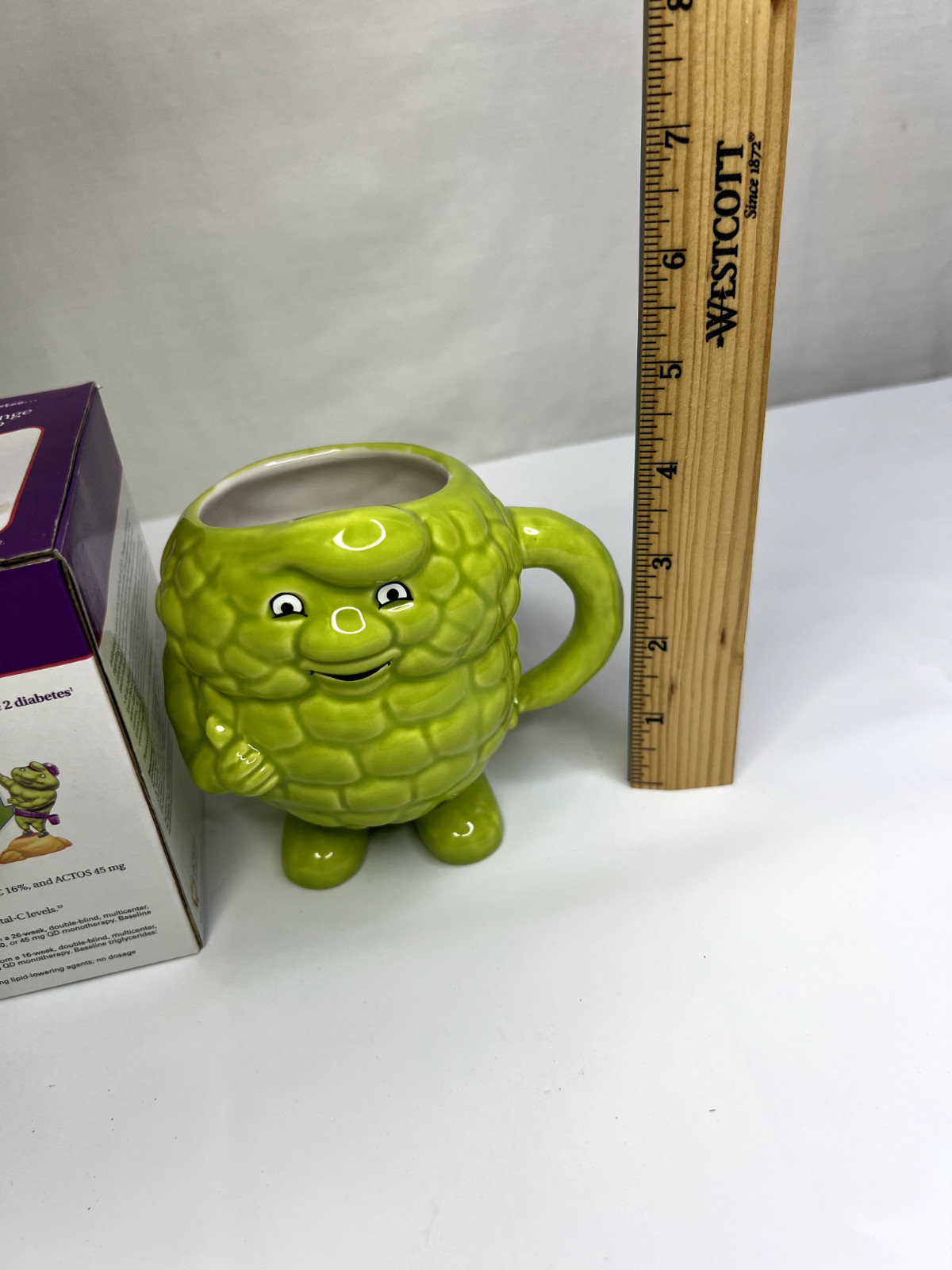 Actos Pharmaceuticals Promotional Triglyceride Ceramic Mug Green NIB