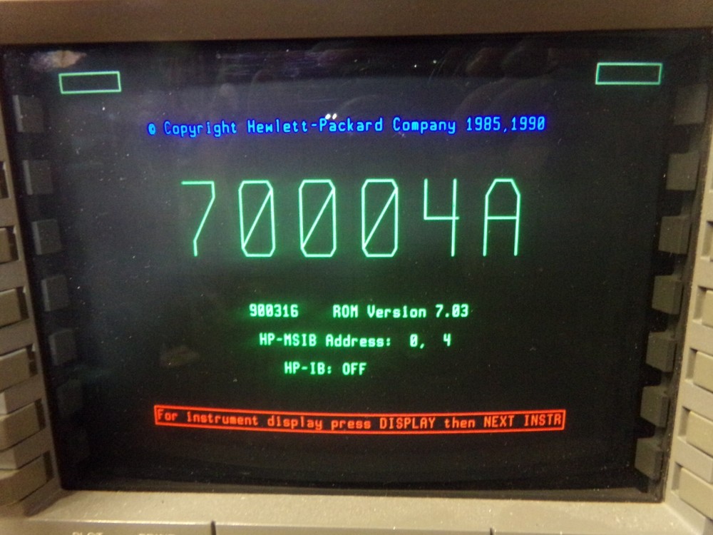 Hewlett Packard 70004a Mainframe With 70902A IF Section
