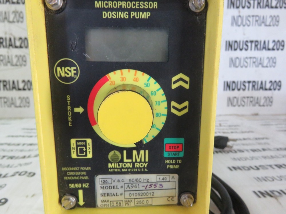 MILTON ROY PUMP A941-155S USED