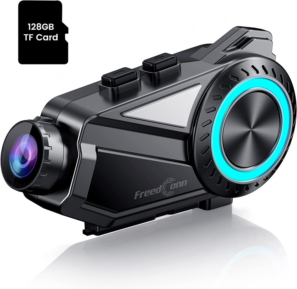 2K Bluetooth Intercom Headset Camera Recoding with 128G for Motorcycle ATV UTV