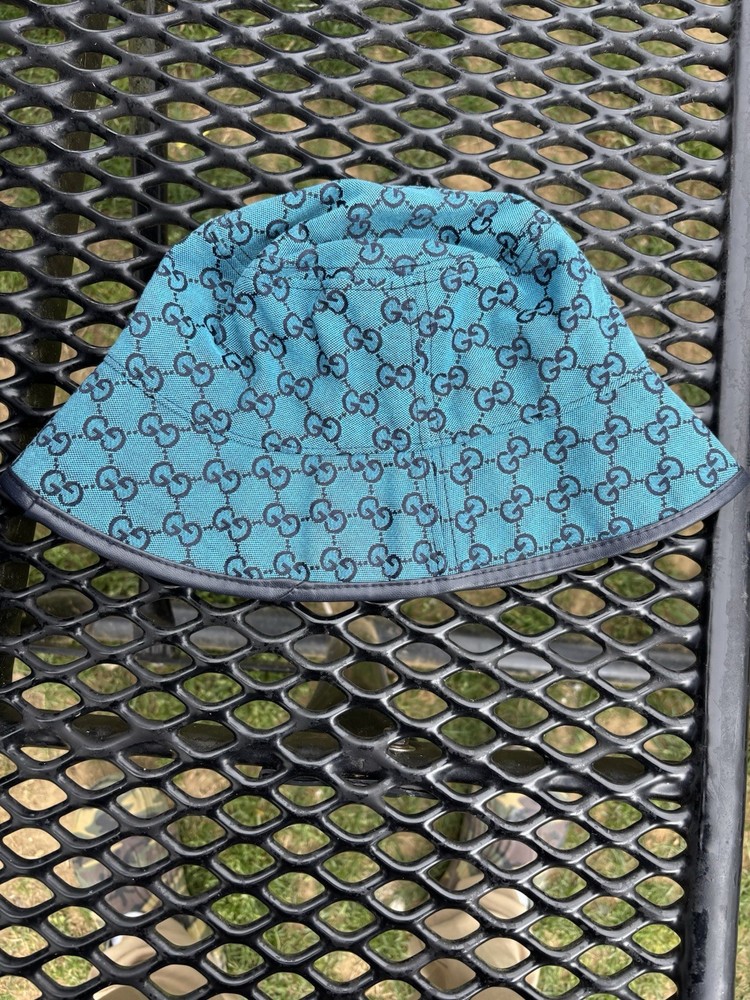 Gucci Bucket Hat, Turquoise Blue
