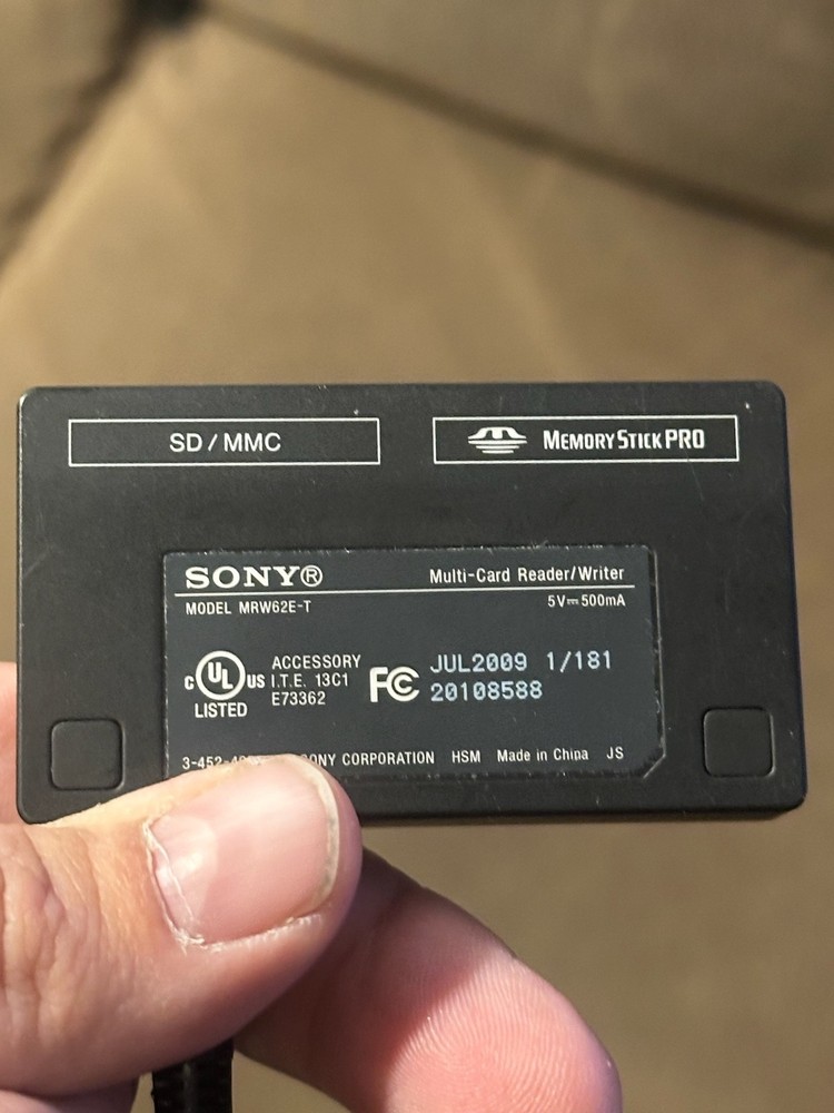 Sony MRW62E-T Card Reader. TESTED WORKING.