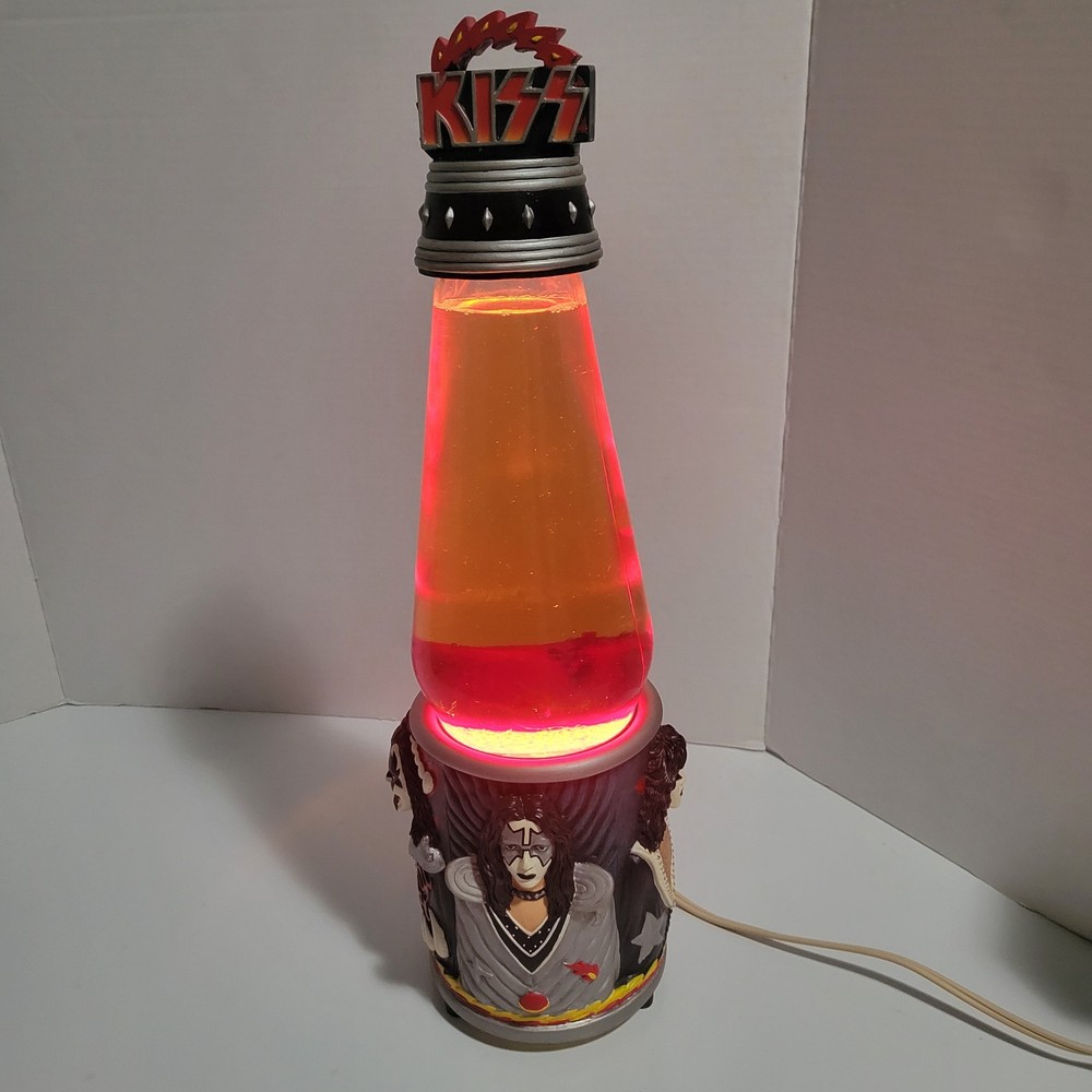 KISS Lava Lamp - 1999 Vintage Rock Band Rare Limited Edition Spencers