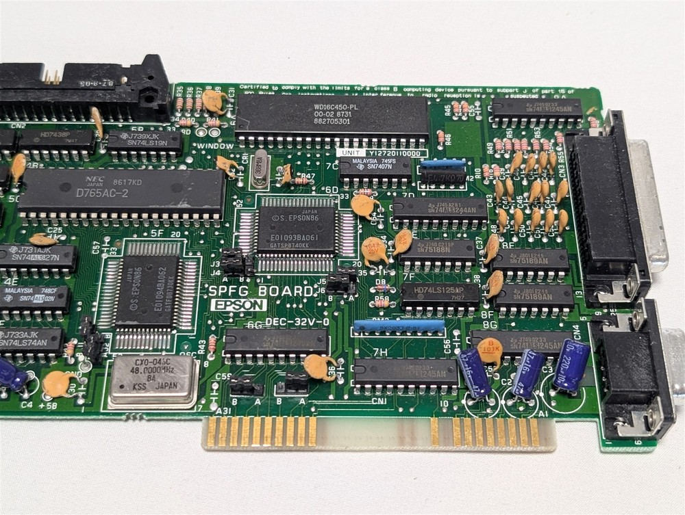 Epson DEC-32V-0 SPFG Floppy Disk Controller (FDC) Board - RARE