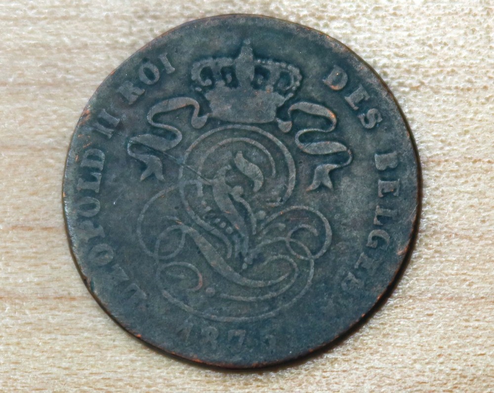 1875 Belgium 2 Centimes