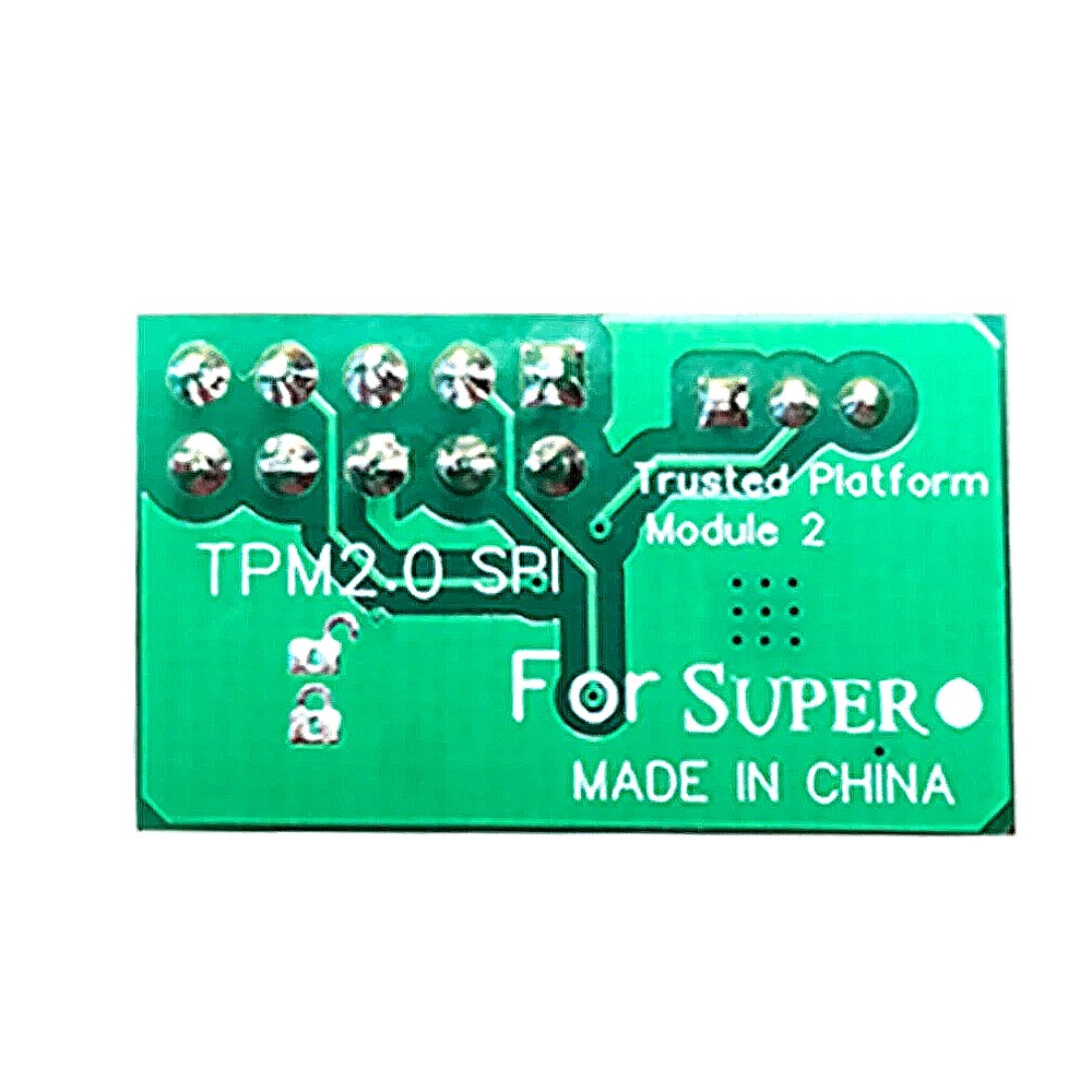 For SuperMicro TPM2.0 Security Module Security Processor Trusted Platform
